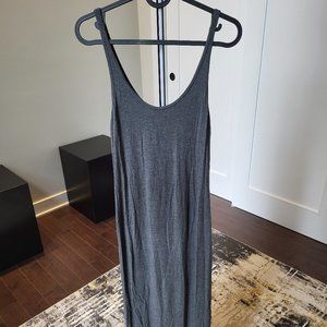 Babaton charcoal grey tank maxi dress